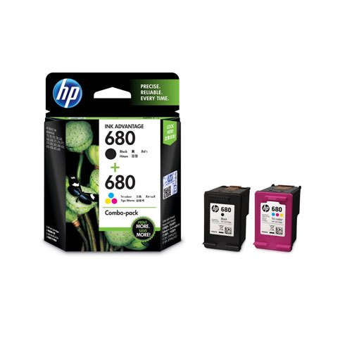 HP 680 combo pack Multi Color Ink Cartridge