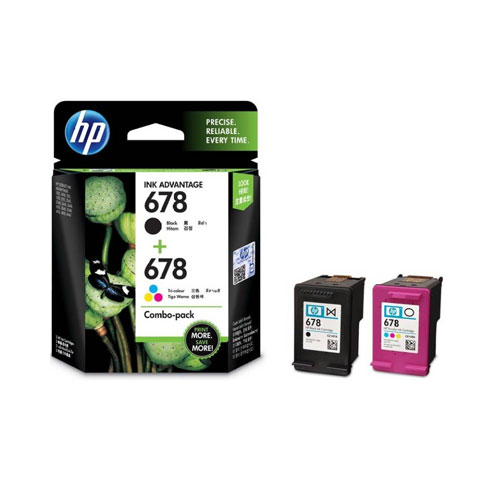 HP 678 Combo Pack Multi Color Ink Cartridge