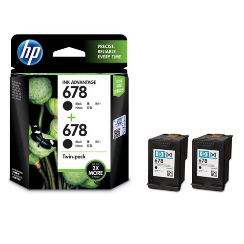 HP 678 Twin Pack Single Color Ink Cartridgev